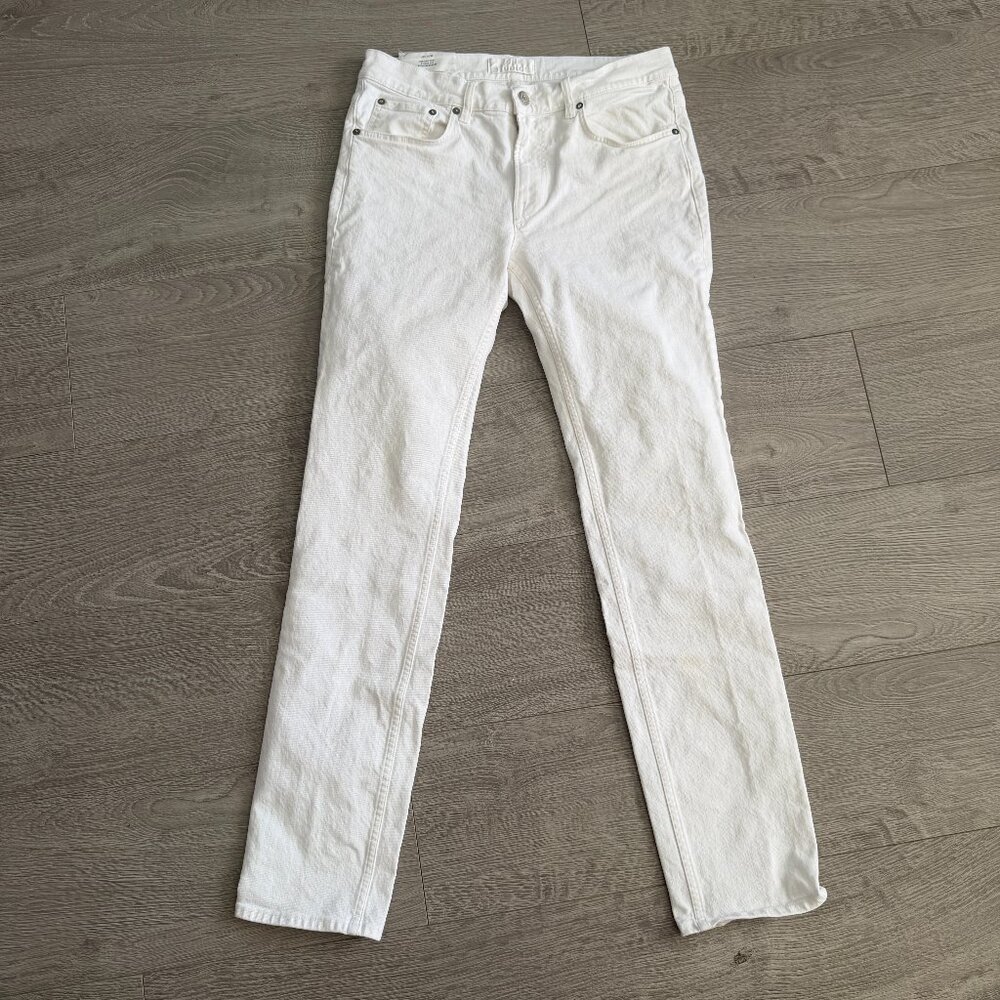 Acne Studios Ace White Skinny Jeans 31x32 Made in Italy Slim Stretch